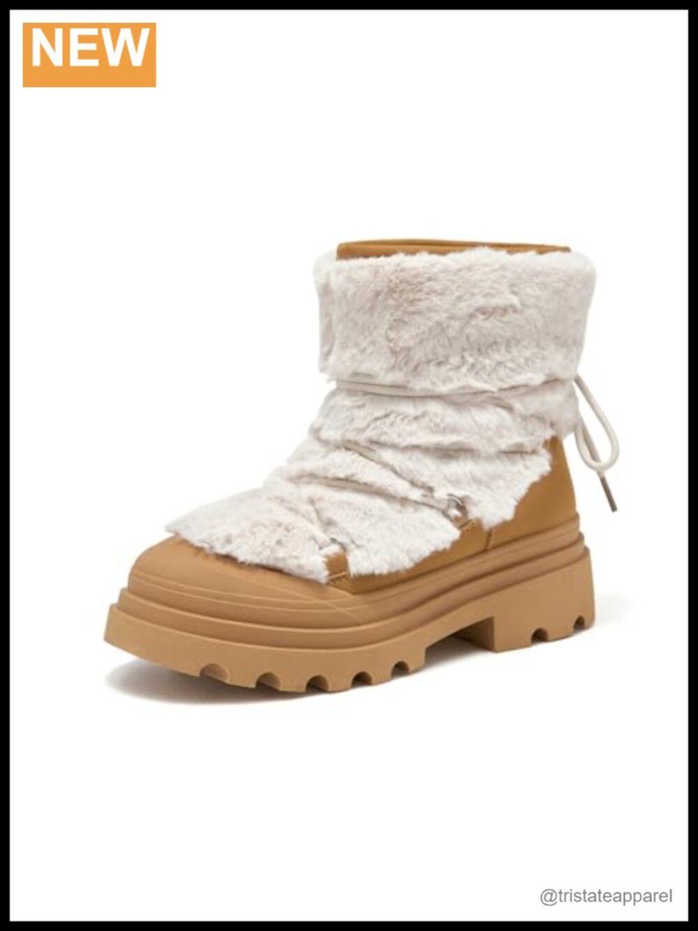 Winter Fur Snow Boots Ankle Booties Chunky Platform Non-slip Women Shoes